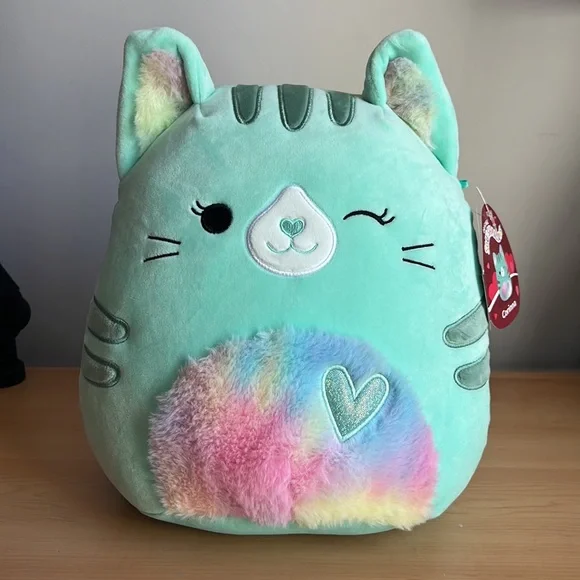 11" Corinna the Winking Cat NWT Squishmallows Kellytoy Plush Stuffie Valentine - Picture 10 of 10